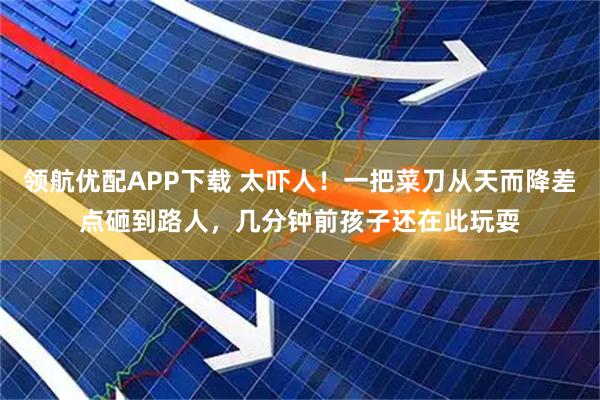 领航优配APP下载 太吓人！一把菜刀从天而降差点砸到路人，几分钟前孩子还在此玩耍